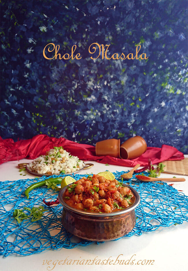 Chole Masala Recipe | Punjabi Chana Masala Recipe | Vegetarian Tastebuds