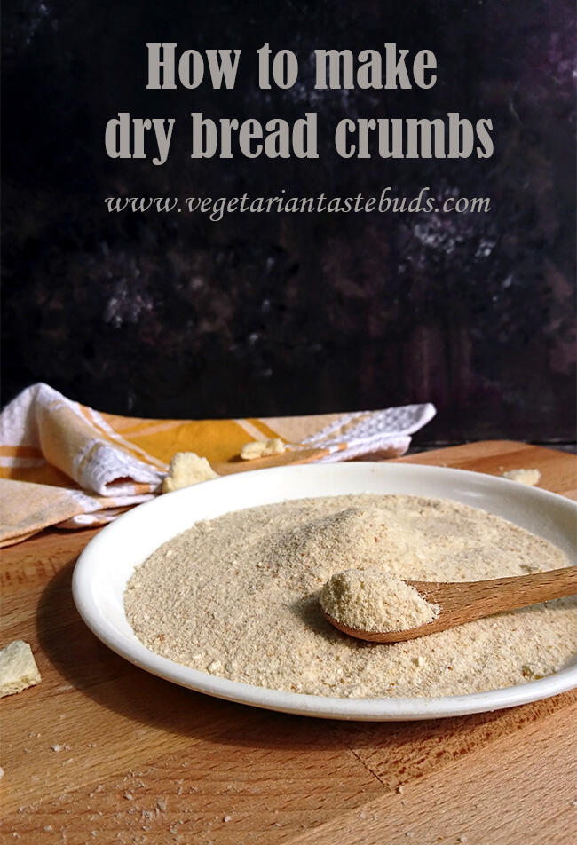 Homemade Breadcrumbs | how to make fresh & dry bread crumbs at home