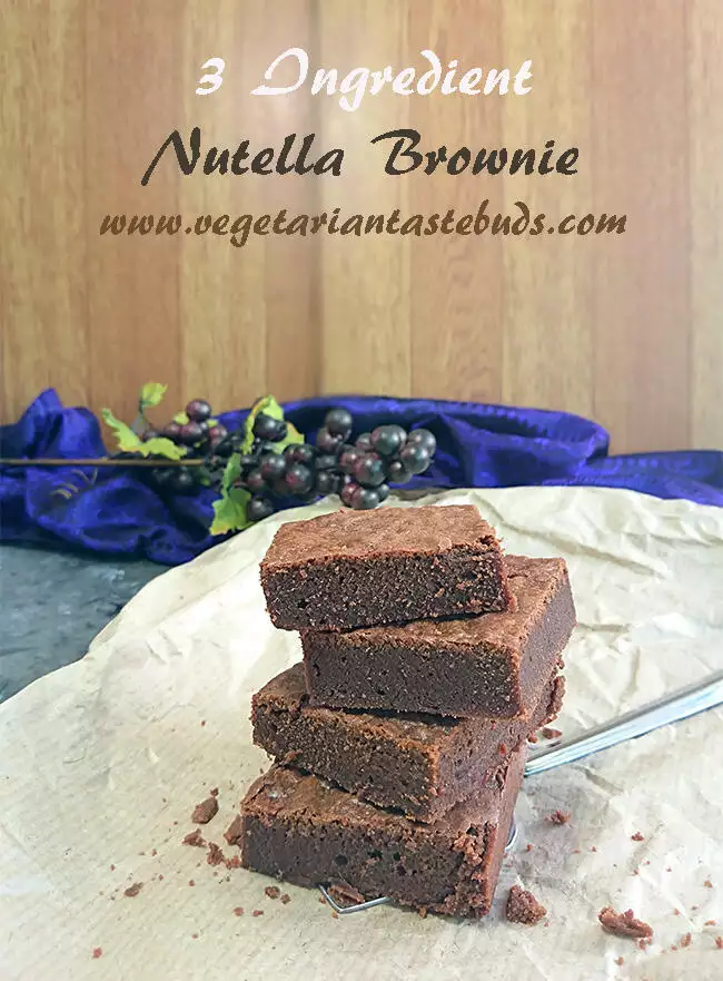 3 Ingredient Nutella Brownies Recipe 