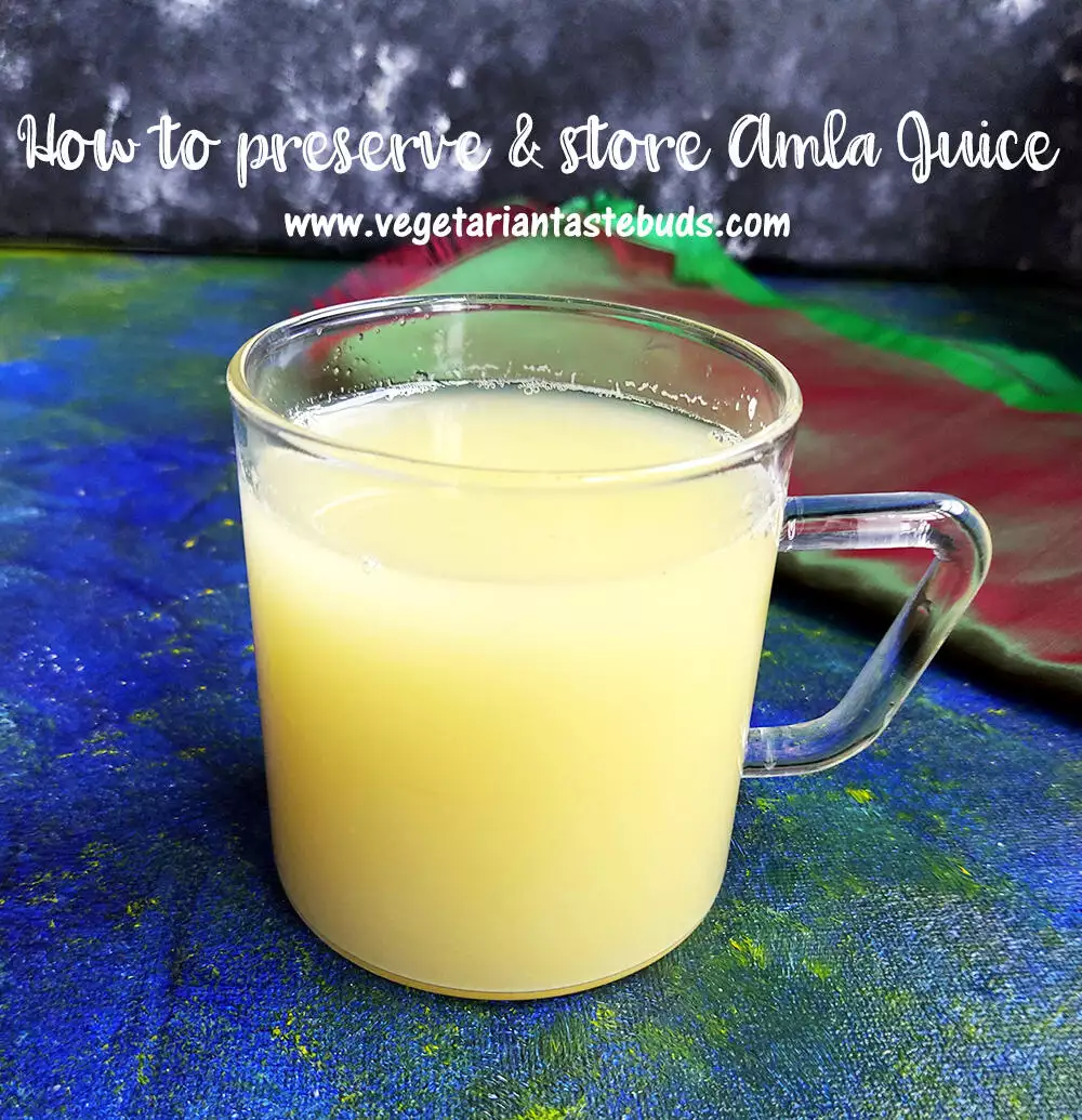 how to preserve and store amla juice
