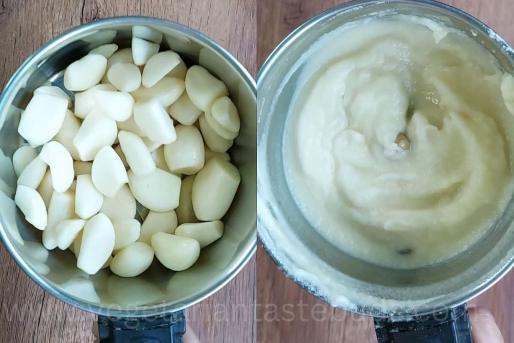 make and store garlic paste for up to 6 months